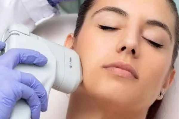 HIFU - Breakthrough in Anti - ageing 1 Image of woman having HIFU Northwich treatment