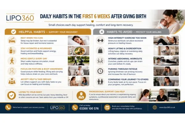 What to Do (and Avoid) in the First 6 Weeks After Giving Birth To Avoid Diastasis Recti 3 First 6 Weeks After Giving Birth To Avoid Diastasis Recti Northwich : Daily Habits in the First 6 Weeks After Giving Birth